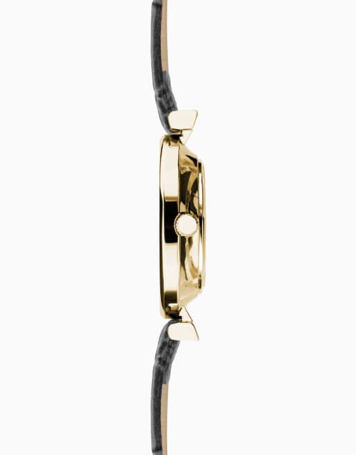 Limit 30mm round gold watch in white, 3 of 4