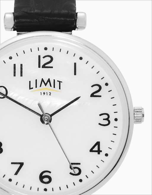 Limit 30mm womens round silver analogue watch in black - BLACK, 3 of 4
