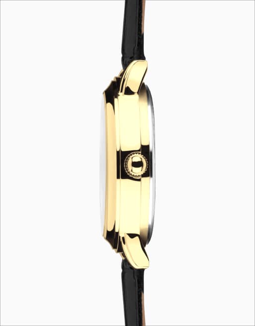 Limit 37mm mens round gold analogue watch in cream - CREAM, 2 of 4