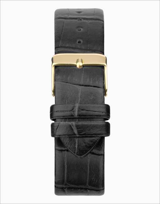 Limit 38mm mens octagonal gold analogue watch in black - BLACK, 2 of 4