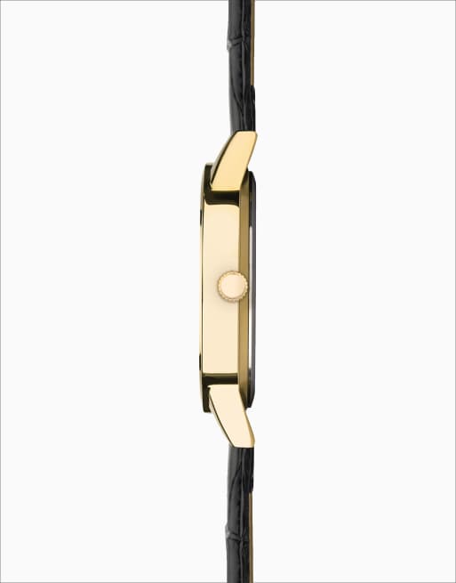 Limit 38mm mens round gold analogue watch in black - BLACK, 2 of 4