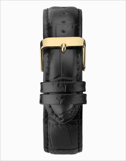 Limit 38mm mens round gold analogue watch in black - BLACK, 3 of 4