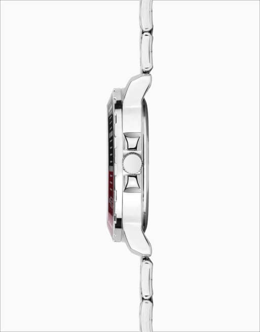 Limit 42mm mens round silver analogue watch in silver - SILVER, 2 of 4