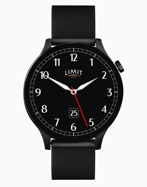 Limit 45mm round black smartwatch in black - BLACK - view 1