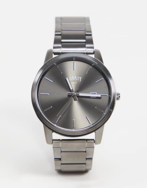 Limit bracelet watch in gunmetal grey with grey dial - view 1