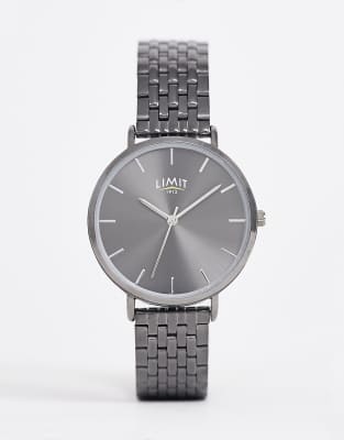 Limit Bracelet Watch In Gunmetal-grey