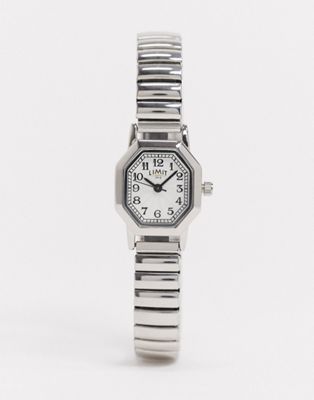 Limit bracelet watch in silver with octagonal dial