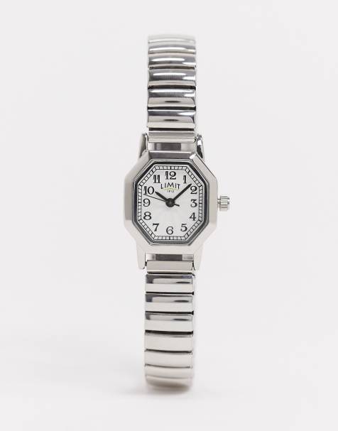 Limit bracelet watch in silver with octagonal dial - view 1