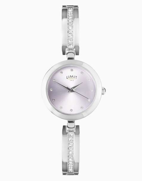 Limit classic 25mm womens round silver analogue watch in silver - view 1
