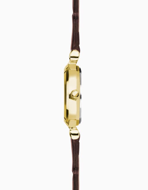  Limit classic 27mm round gold watch in cream, 4 of 4