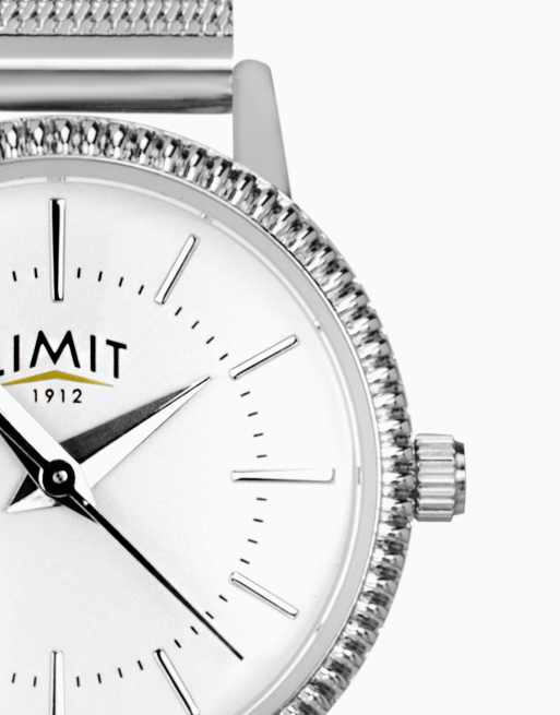 Limit classic 28mm round silver watch in silver, 3 of 4
