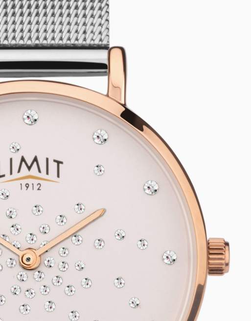 Limit classic 28mm womens round analogue watch gift set in silver, 3 of 4