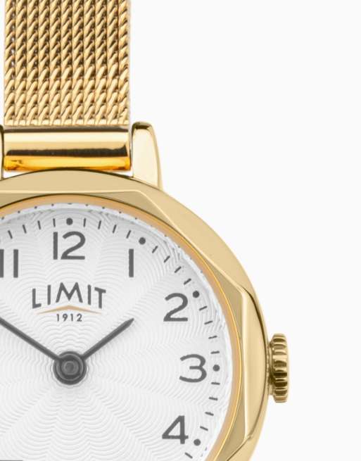 Limit classic 28mm womens round analogue watch in gold, 4 of 4