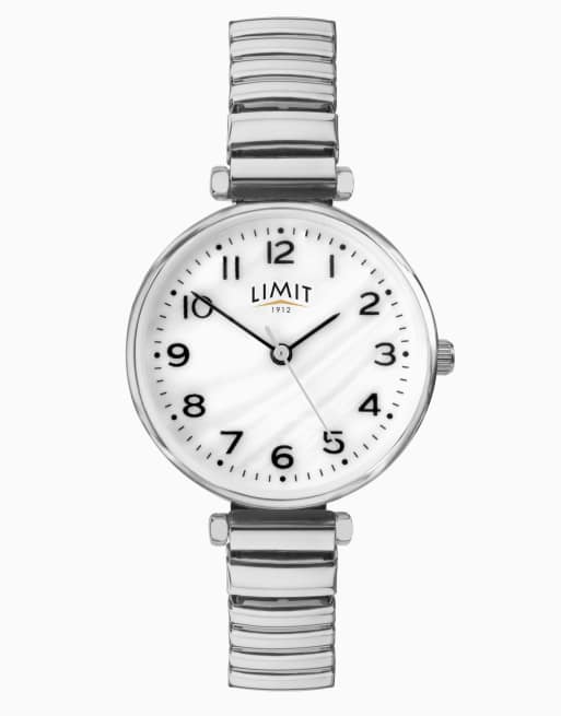 Limit classic 30mm womens round analogue watch in silver