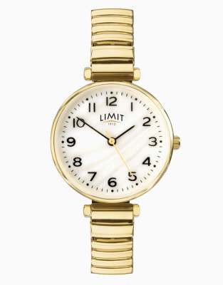 Limit classic 30mm womens round gold analogue watch in gold