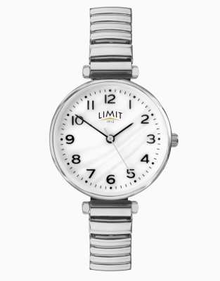 Limit classic 30mm womens round silver analogue watch in silver