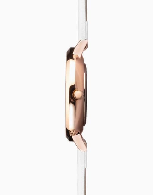 Limit classic 35mm womens round analogue watch in white, 3 of 4