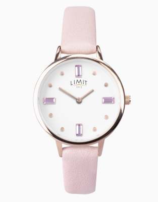 Limit classic 36mm womens round analogue watch in pink