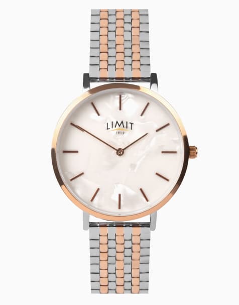 Limit classic 36mm womens round gold analogue watch in gold - view 1