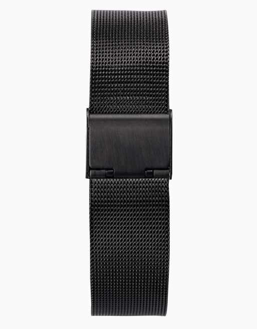 Limit classic 38mm mens round black analogue watch in black