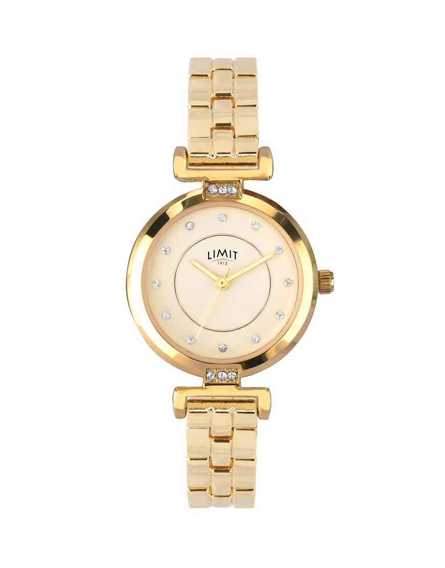 Limit Classic Gold Watch with Gold Dial in cream-Neutral