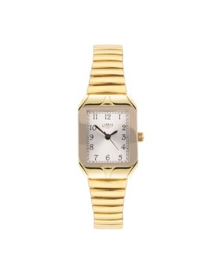 Limit classic rectangle watch in gold - ASOS Price Checker