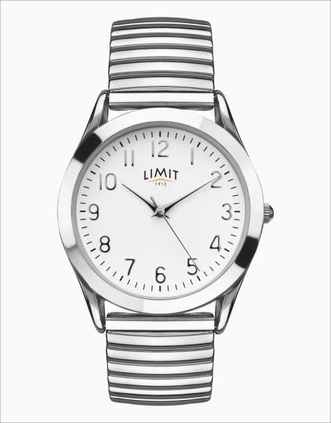Limit easy reader 35mm mens round silver analogue watch in silver - SILVER - view 1