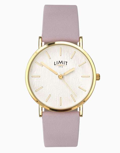 Limit fashion 35mm womens round purple analogue watch in purple - view 1