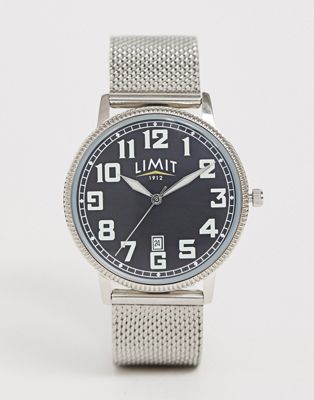 Limit - Horloge met mesh bandje in zilver