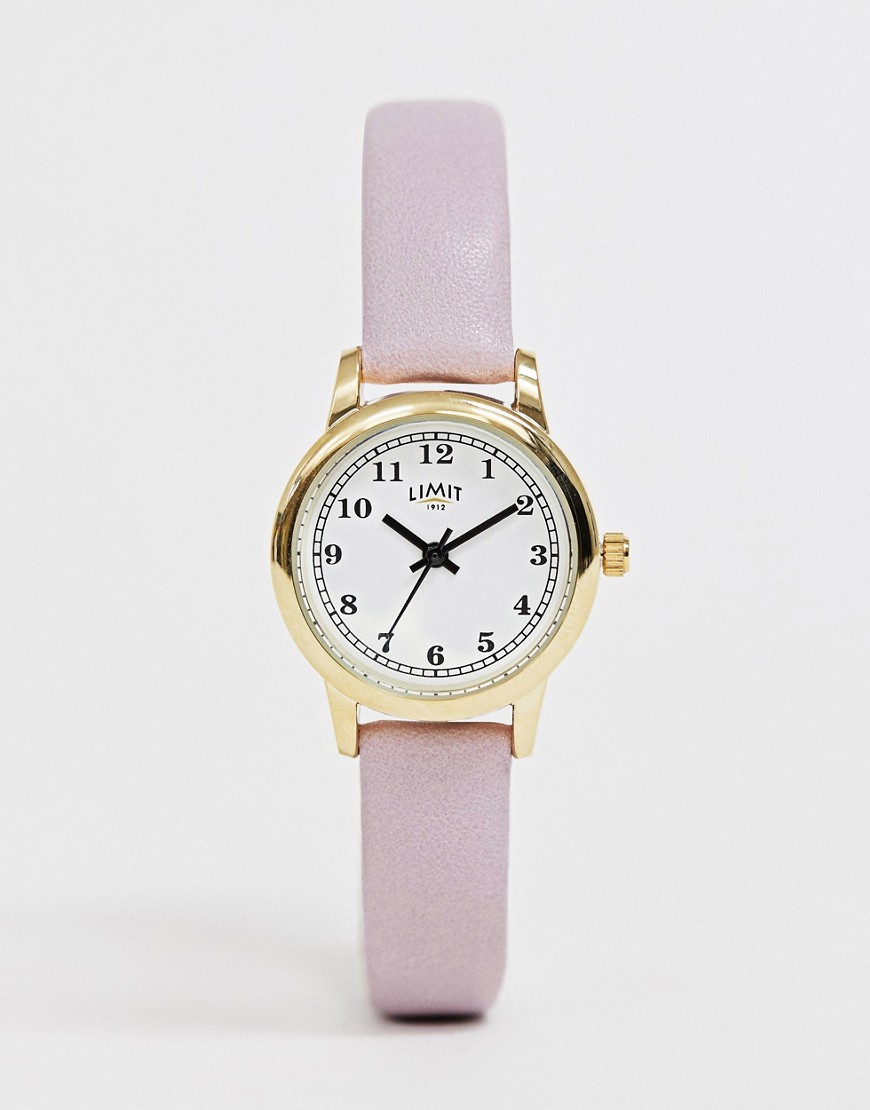 Limit - Kunstleren horloge in paars