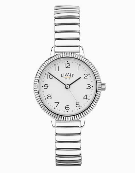 Limit Limit 28mm round silver watch in silver - view 1