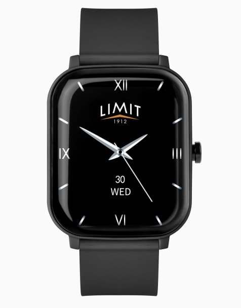 Limit Limit  37mm square black watch in black - view 1