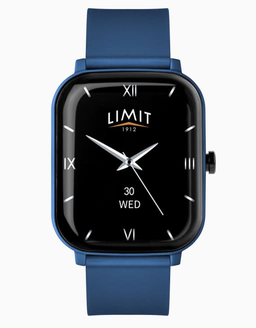 Limit Limit  37mm square dark blue watch in blue