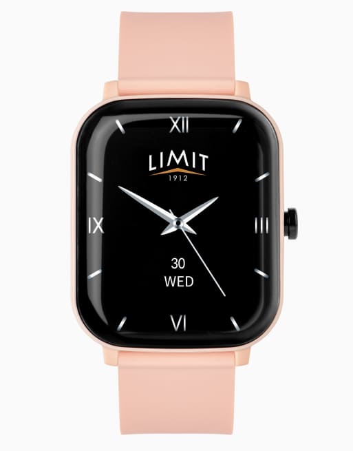 Limit Limit  37mm square pink watch in pink