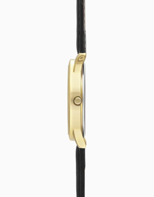 Limit Limit  38mm round gold watch in black, 4 of 4