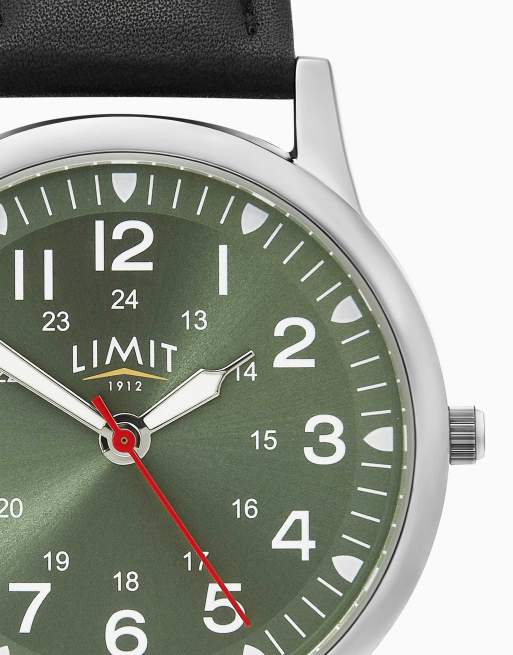 Limit Limit  38mm round silver watch in black, 3 of 4