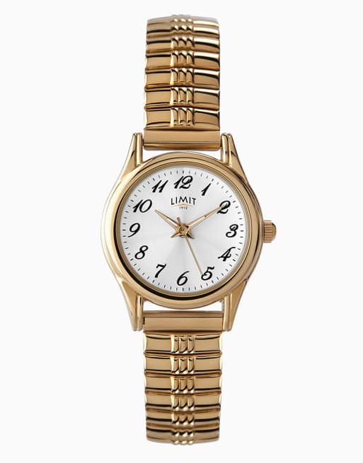 Limit Limit classic 24mm round gold watch in gold