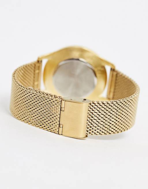 Limit - Montre avec bracelet en maille et cadran blanc - Doré, 4 de 4