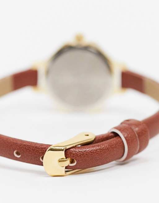 Limit - Montre avec bracelet en similicuir et cadran octogonal - Marron, 4 de 4