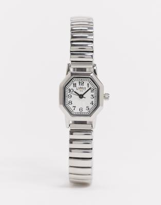 Montre Bracelet Femme Limit Ton Argent - Cadran Bleu, Aiguilles Argentées - Occasion