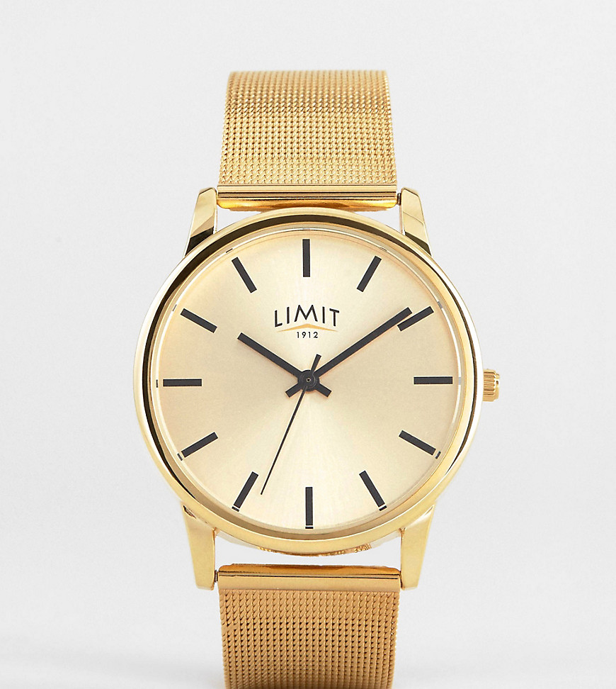 Limit – Netz-Armbanduhr in Gold