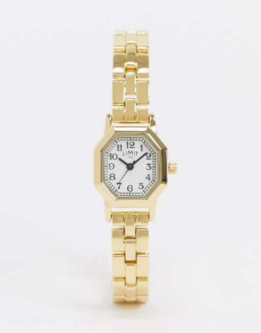 Limit octagonal bracelet watch in gold