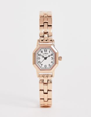 LIMIT OCTAGONAL BRACELET WATCH IN ROSE GOLD EXCLUSIVE TO ASOS