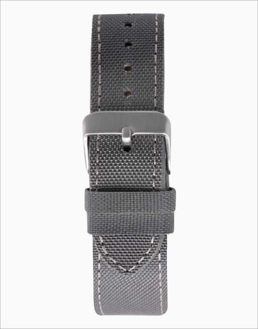 Limit pilot 40mm mens round silver analogue watch in grey - GREY, 3 of 4