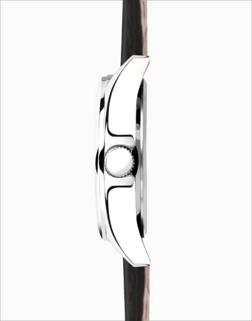 Limit pilot 43mm mens round silver analogue watch in black - BLACK, 2 of 4