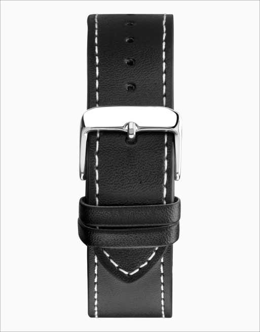 Limit pilot 43mm mens round silver analogue watch in black - BLACK, 3 of 4