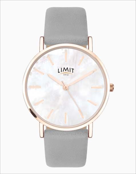 Limit secret garden 35mm womens round rose gold analogue watch in grey - GREY - view 1