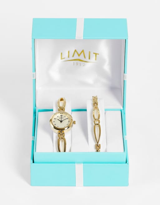 Limit - Set regalo con orologio e bracciale color oro