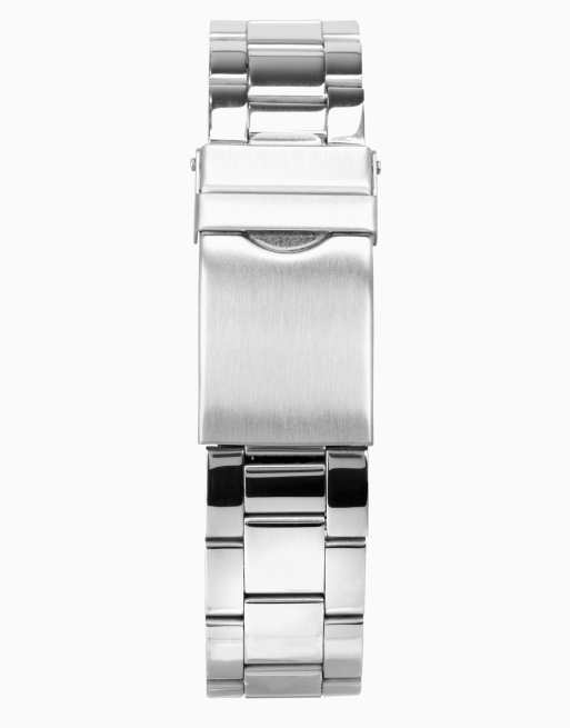 Limit sports 38mm mens round silver analogue watch in silver, 2 of 4