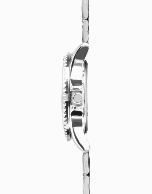 Limit sports 38mm mens round silver analogue watch in silver, 3 of 4